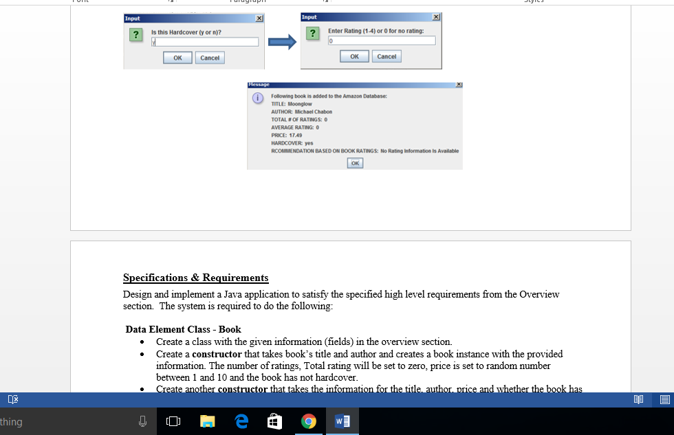 the information is gathered, it will be displayed to the user. Note
