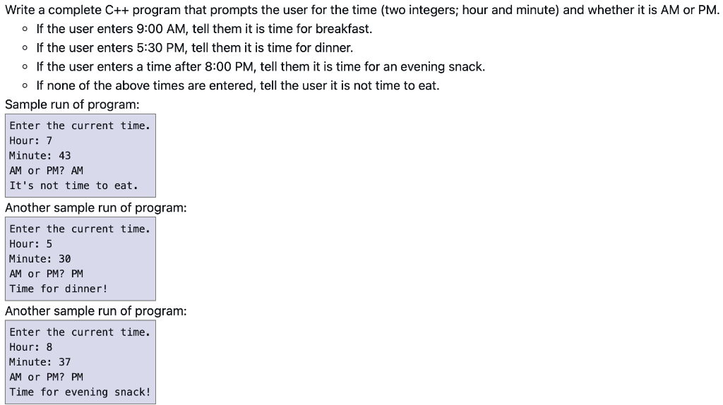 C++ Program please. Write a complete C++ program that prompts the user