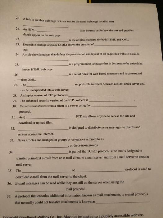 collection of interconnected networks from all around the world. 2. A web