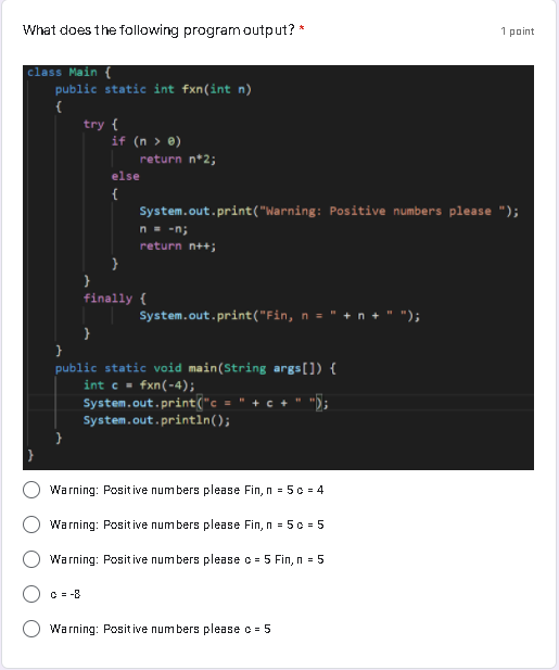 JAVA help Please provide a brief explanation of why the answer is