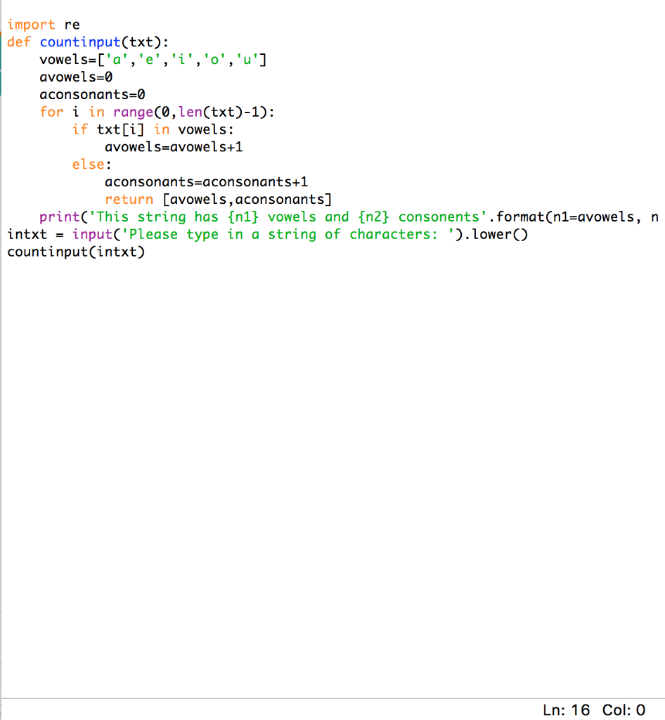 it to have the method do the counting and then have the