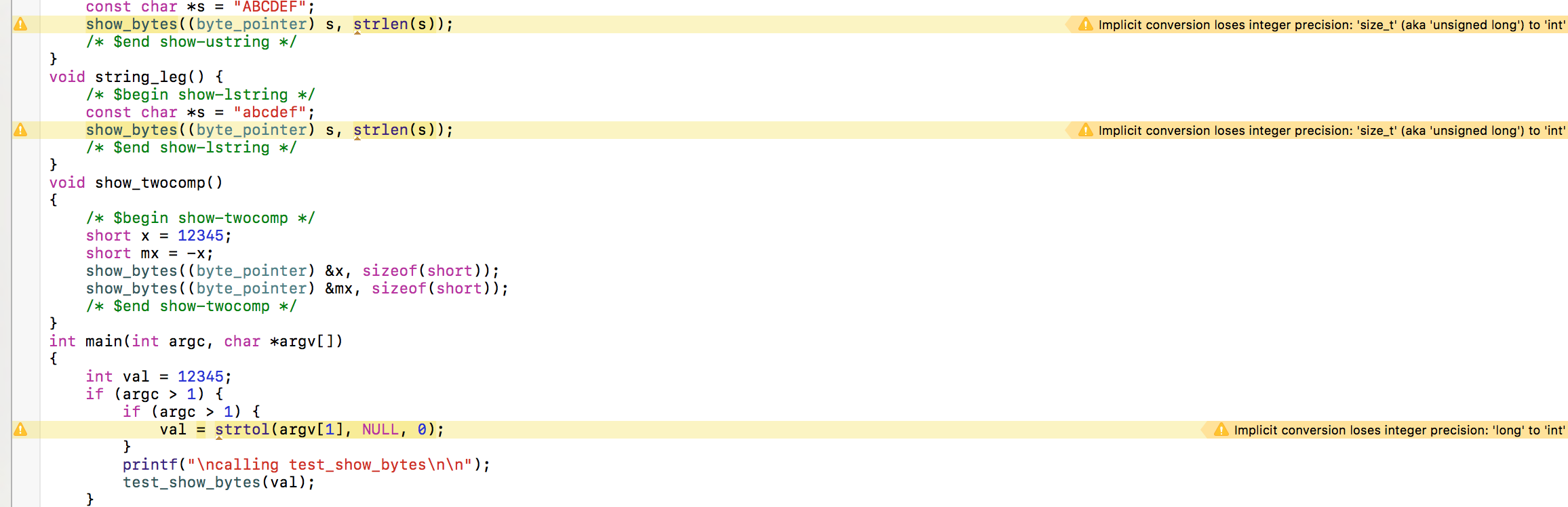  C++ code - Byte order programming The C++ language Bit-Wise operations