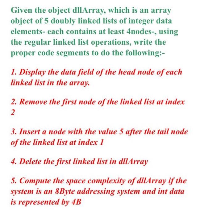  Given the object dllArray, which is an array object of 5