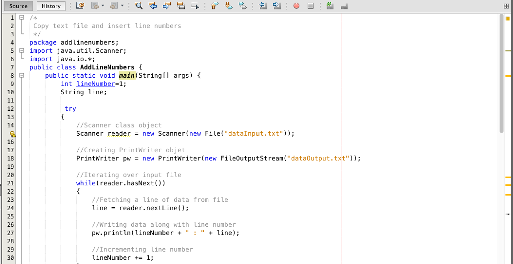 Fixed the error code in my program. Create a Java NetBeans project.