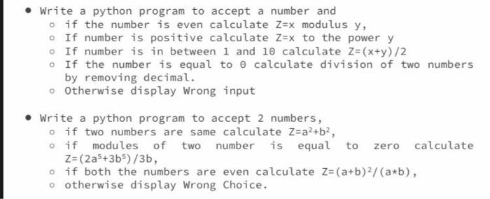  Write a python program to accept a number and o if