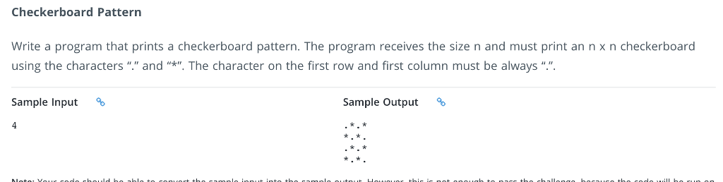 Please code this in python. Please hurry the answers. Thank you Checkerboard