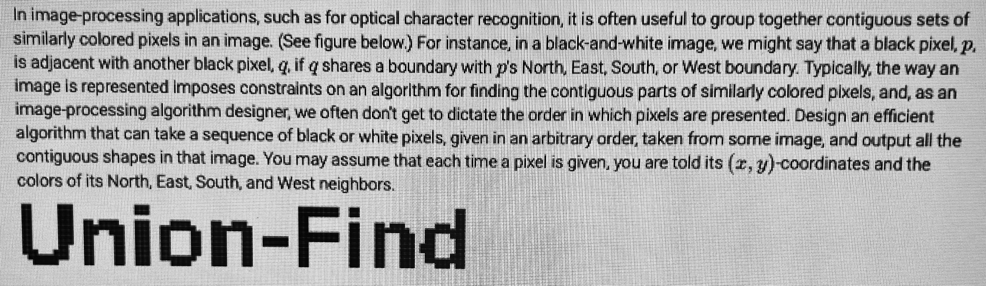  In image-processing applications, such as for optical character recognition, it is