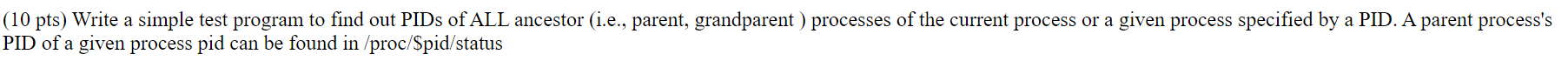 PLEASE WRITE IN C LINUX: PLEASE WRITE EASY TO UNDERSTAND CODE. THANK