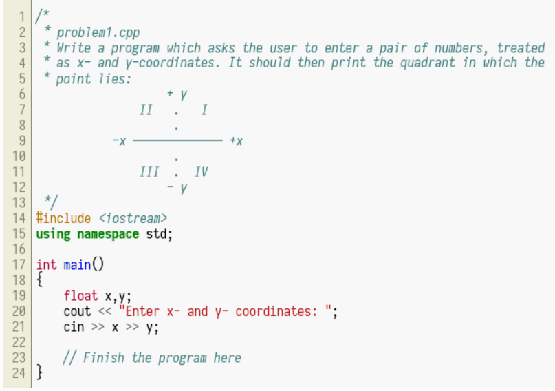 c++ * N +y -X +X 1 2 * problem1.cpp 3 Write