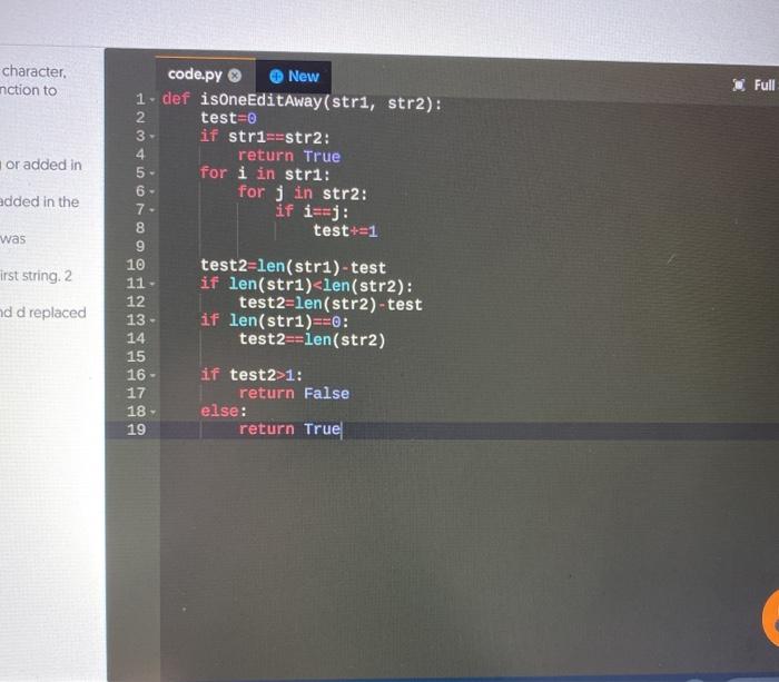 xyz and str2= xzw it should return false, because we have 2