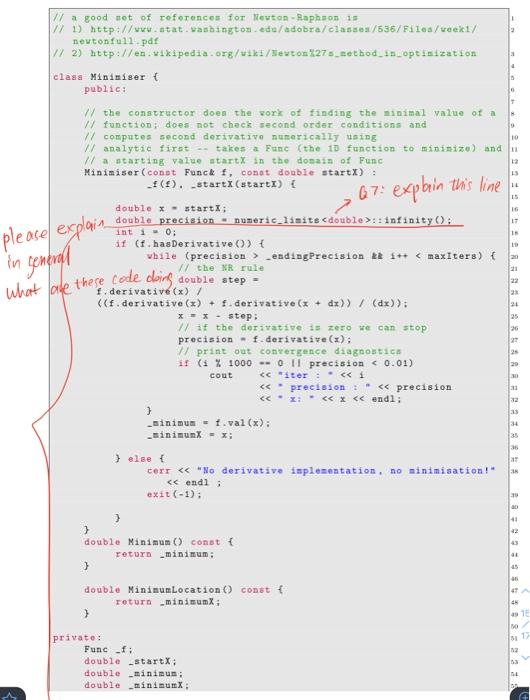 particular minimisa- tion algorithm e.g. Newton-Raphson). Its public interface is defined as