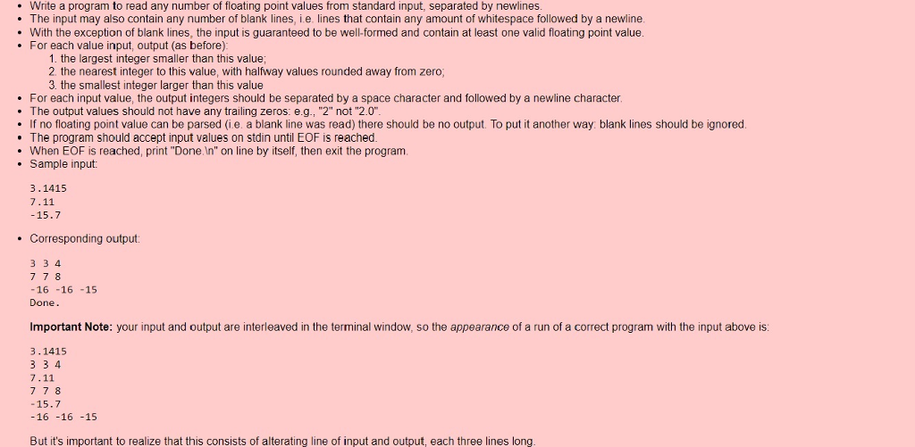 In C Programming Language .Write a program to read any number of