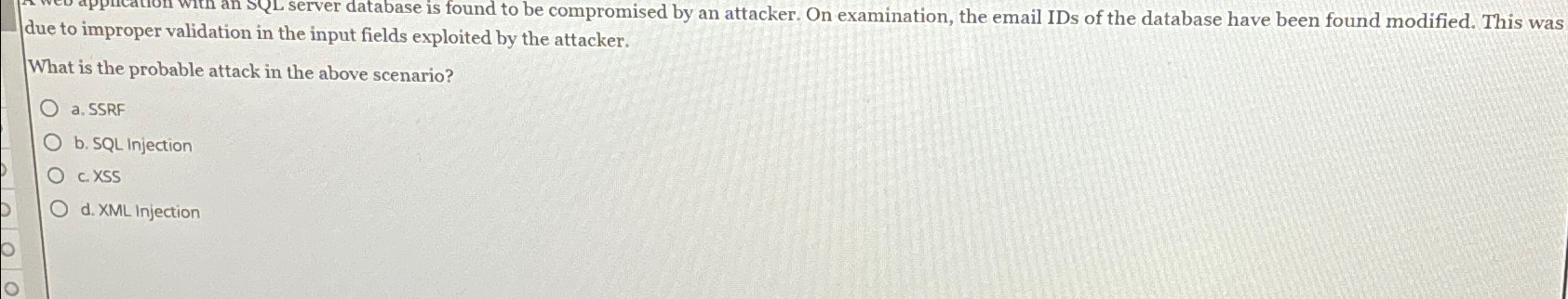  due to improper validation in the input fields exploited by the