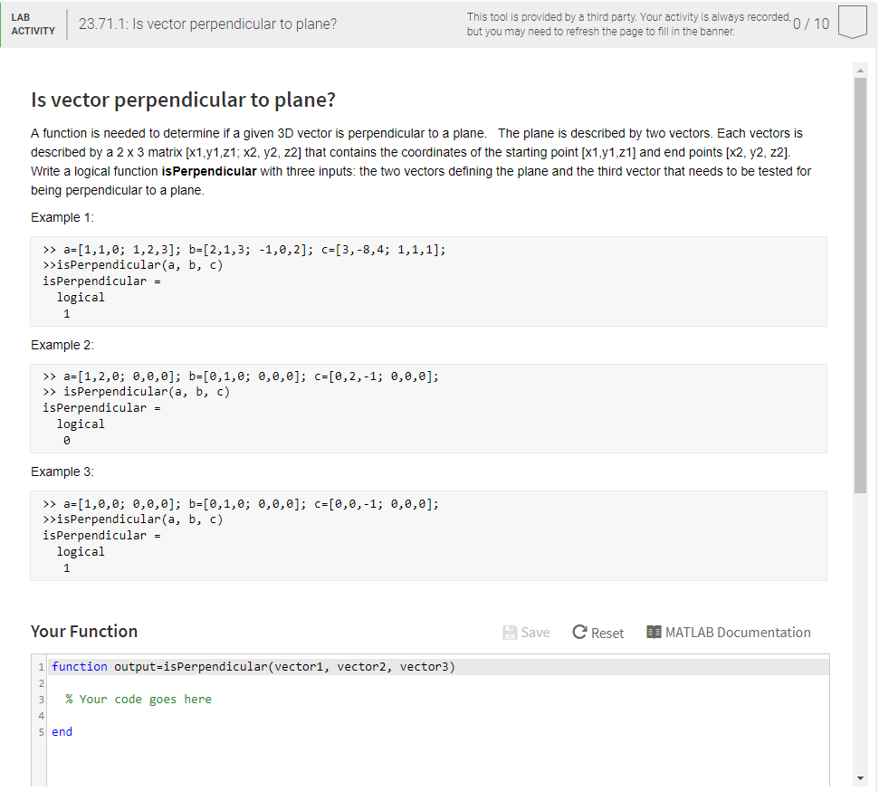 Matlab help. Please write code that would go in the place of