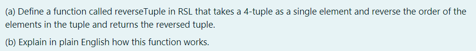  Theoretical Analysis Only. Node Code. (a) Define a function called reverse