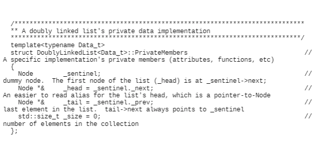 sentinel._next to nullptr. 3. Implement push_front(data) in 5 lines of code. Do