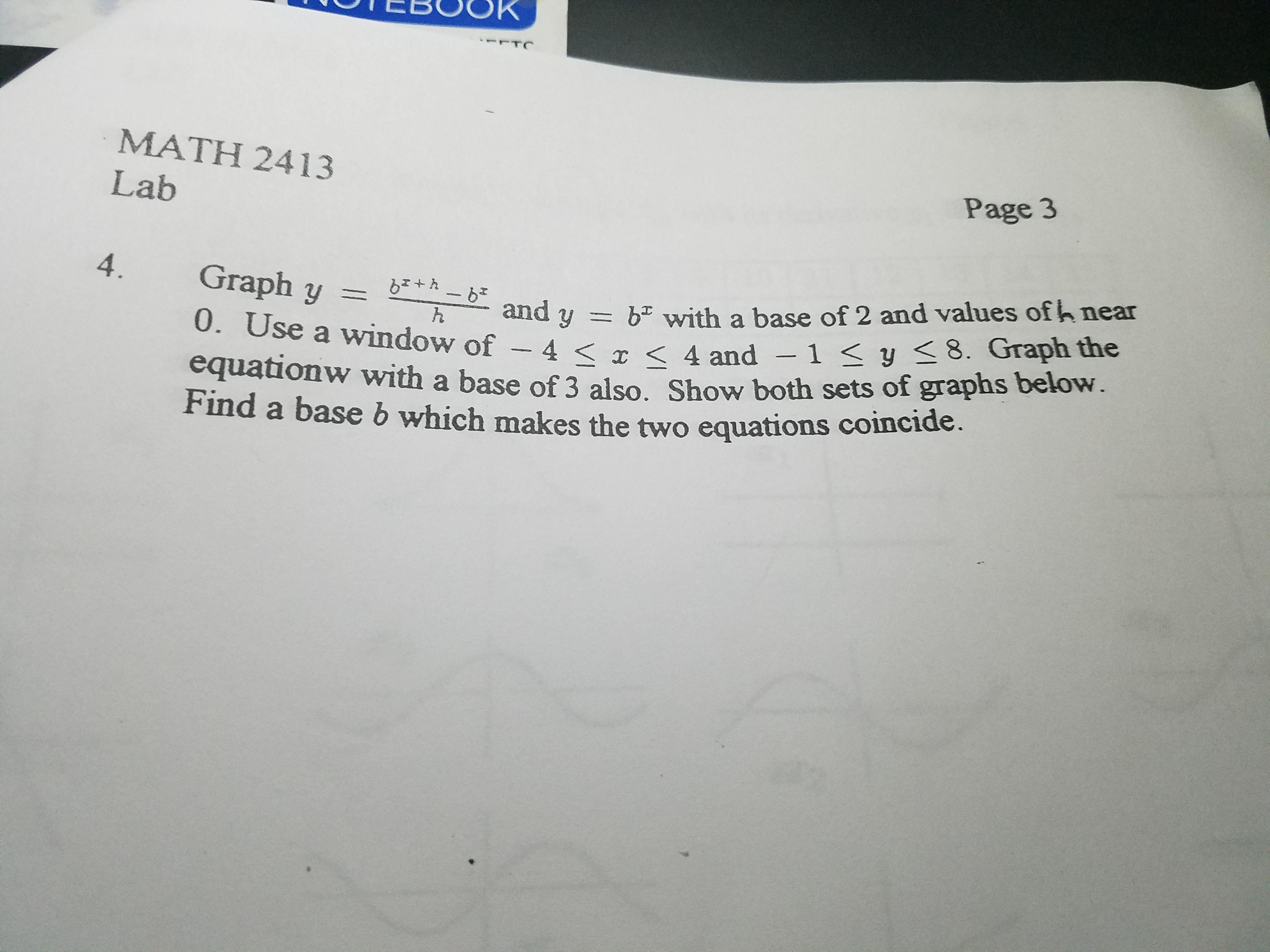 calculus graphing problem about graphing this problem. \f