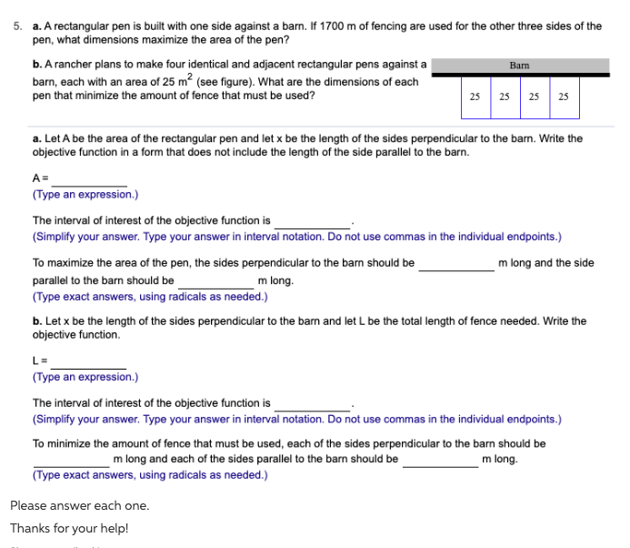 barn. If \"00 m of fencing are used for the other three