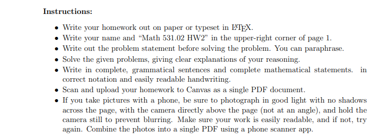 to format them. Anything helps! Problem 5: For statements P and (2.