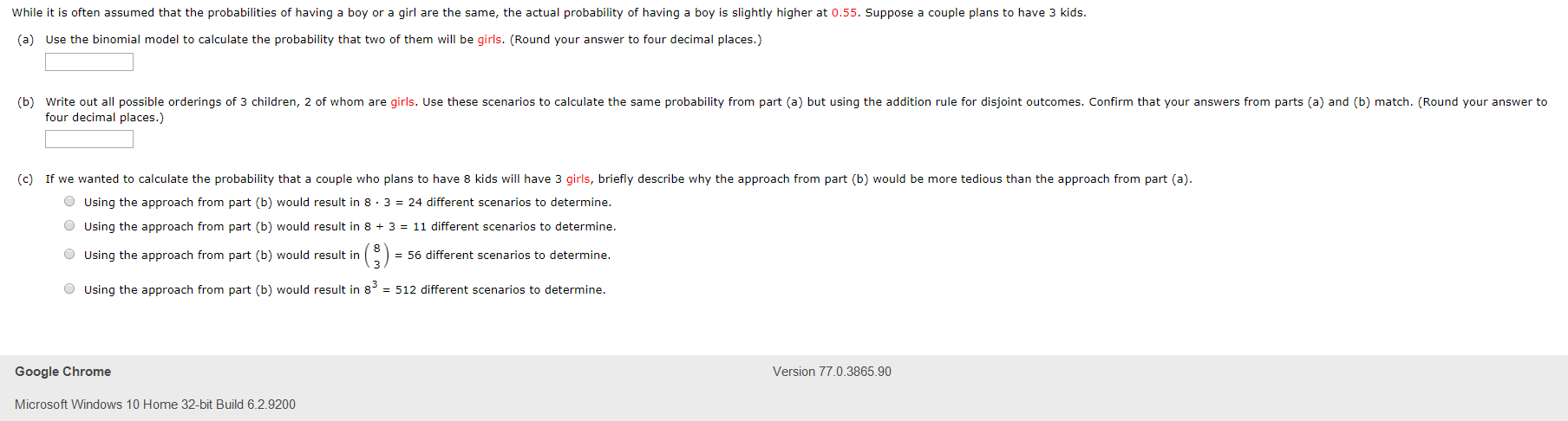I need help with this question. While it is often assumed that