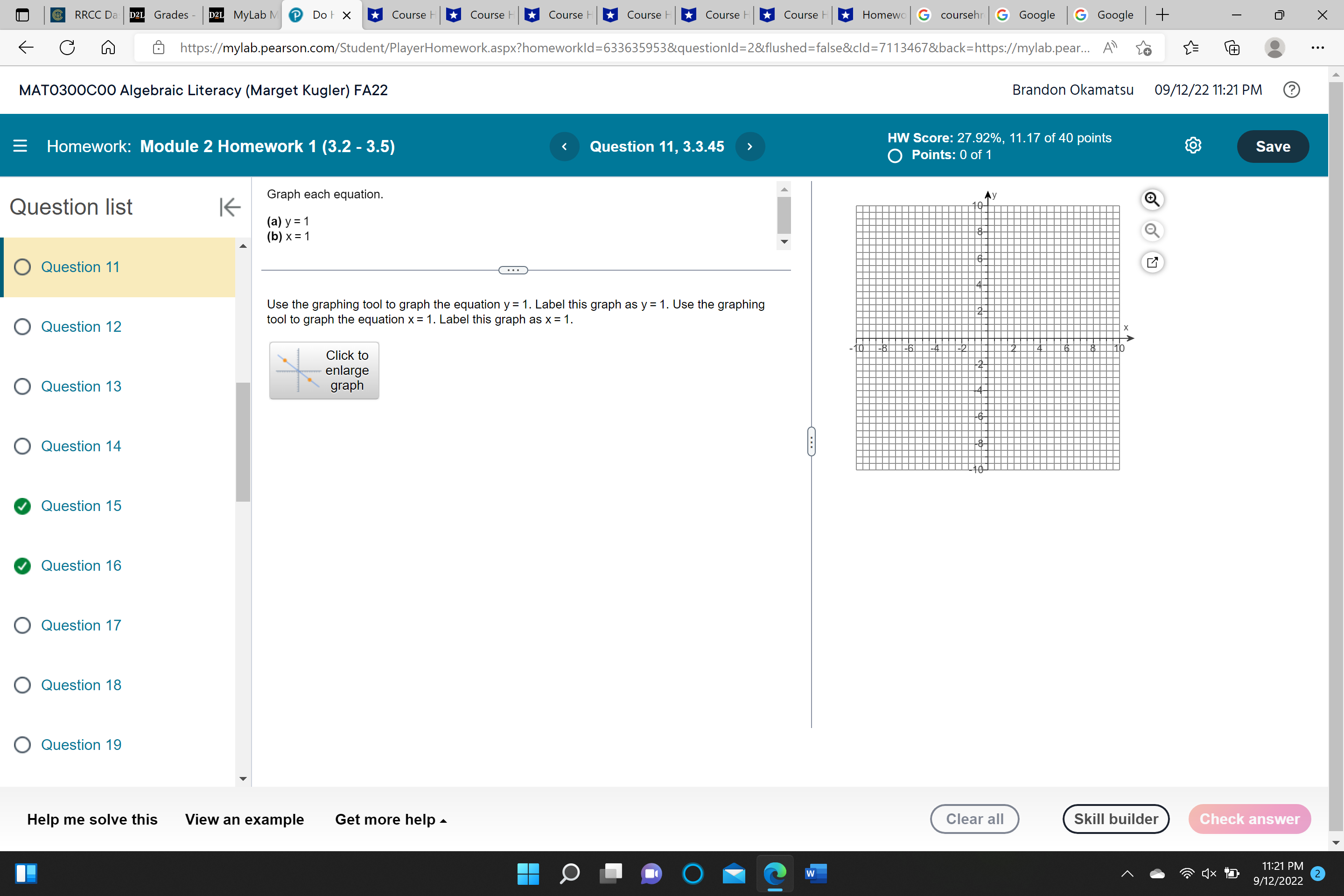 @ RRCC Da DEL Grades - D2L MyLab M Dot X|