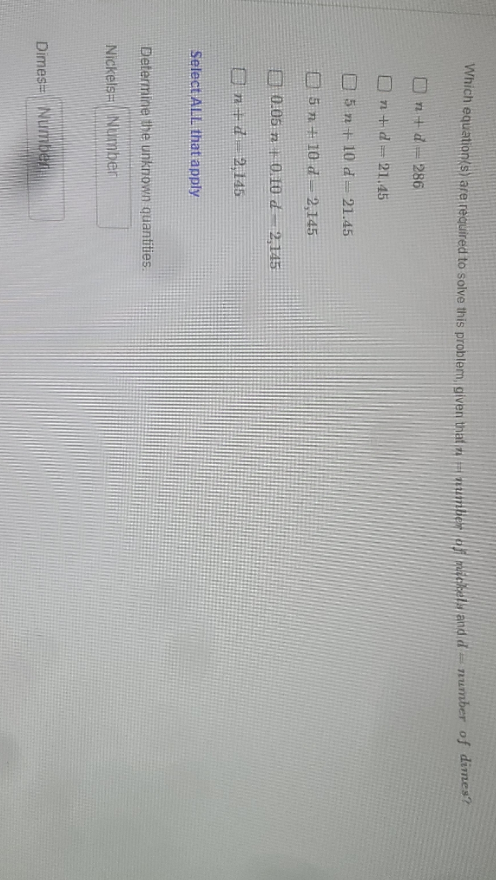 a math instructor was counting their tips at the end of a