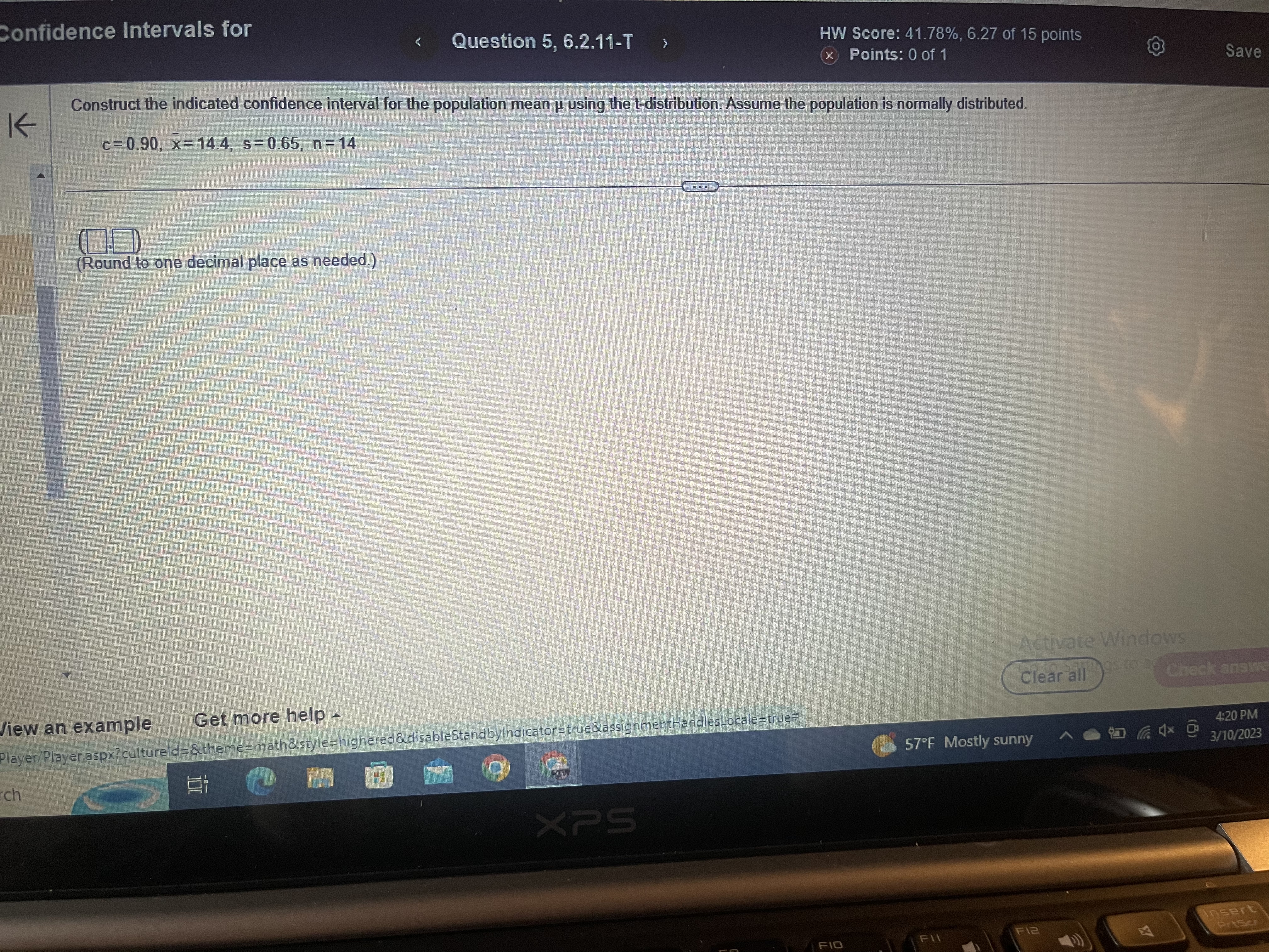 points O Points: 0 of 1 Save K In a sample of