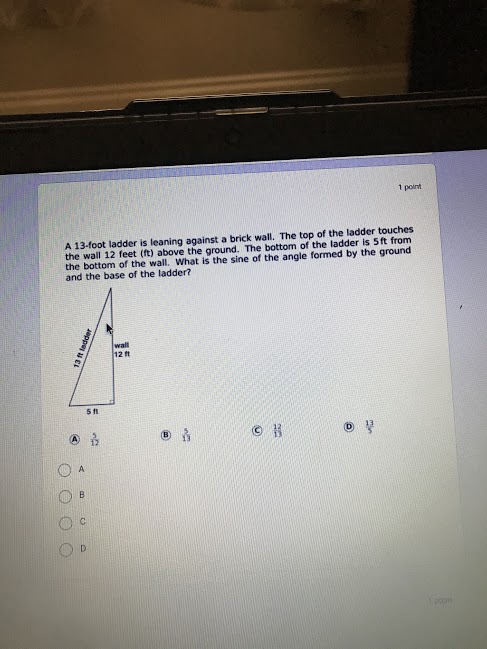 13 12 13 5 13 5 13 13 C) COSX = and