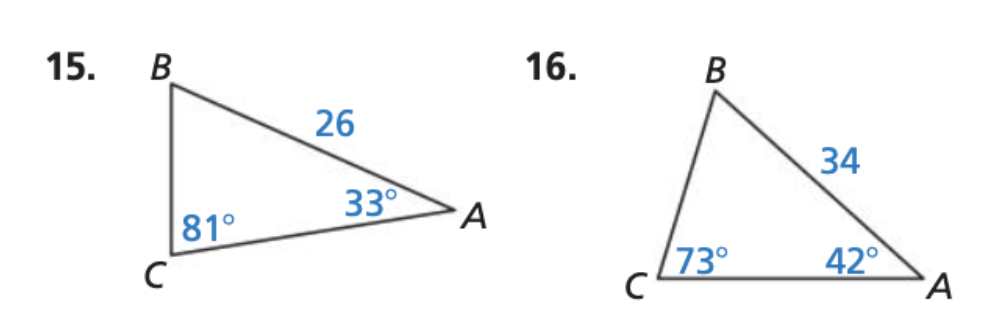 B 17m C 420 22m A 3. Solve for X. A D.