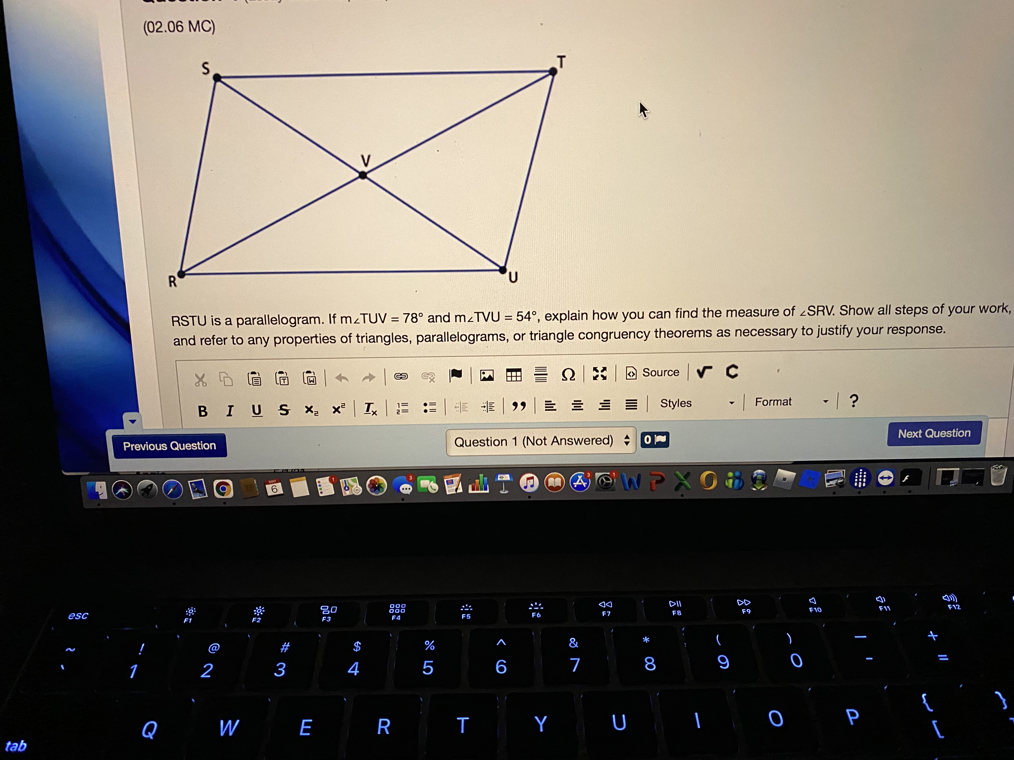 (x + 4, y - 3) to create triangle A'B'C'. 1. Describe