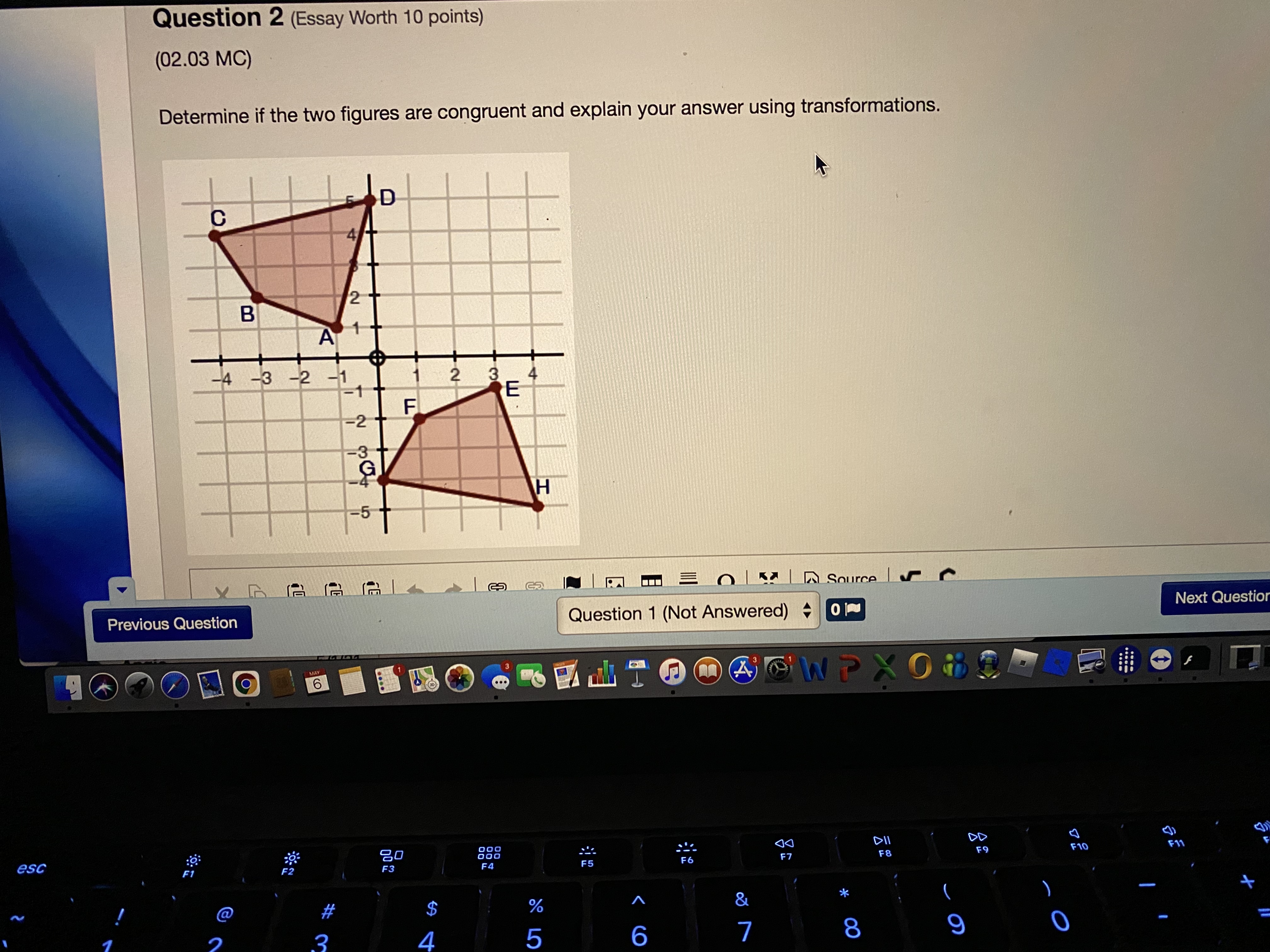 the transformation using words. Make sure you refer to the characteristics and