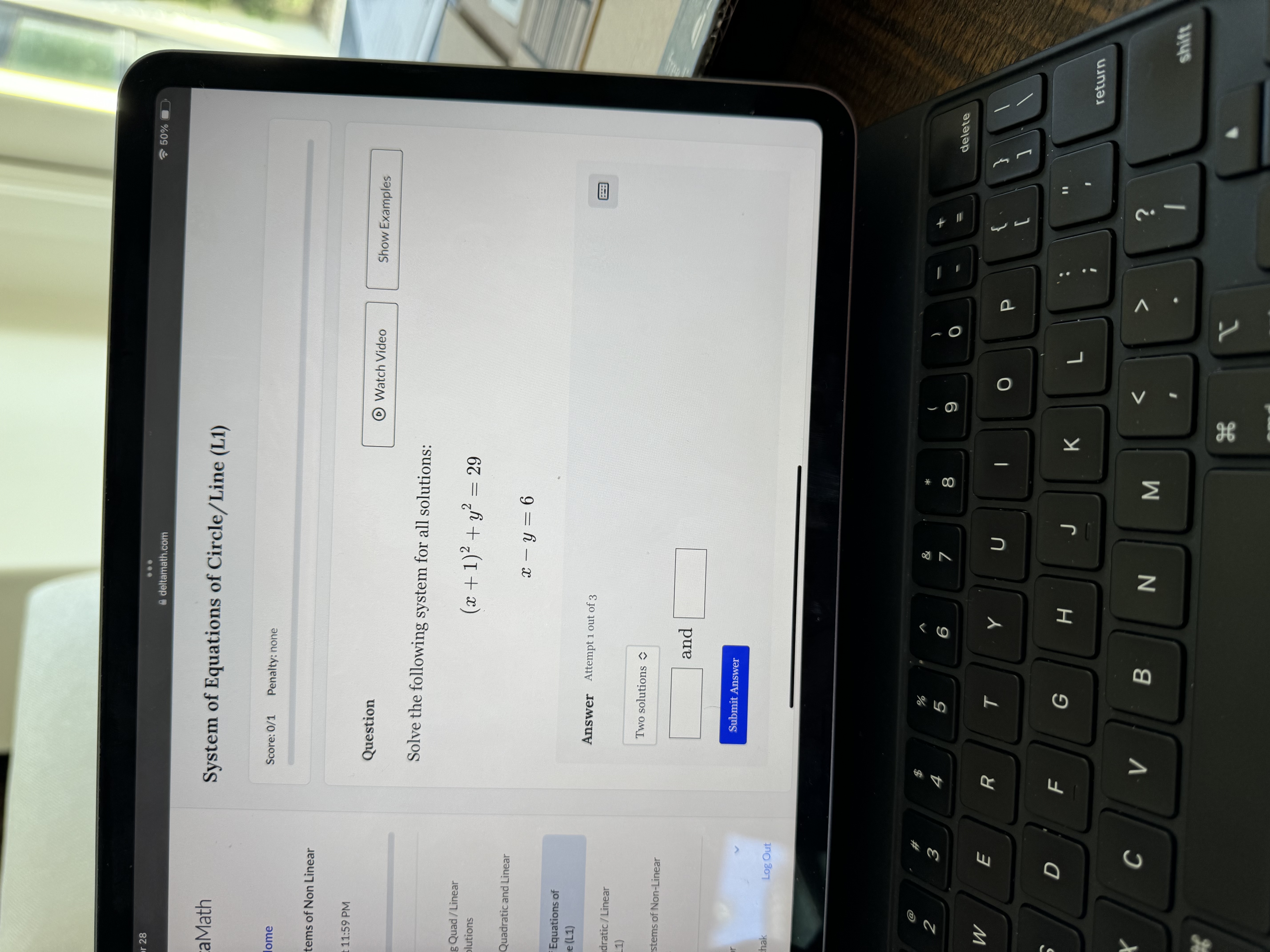 perbo... ola Answer Attempt 1 out of 20 the The hyperbola has
