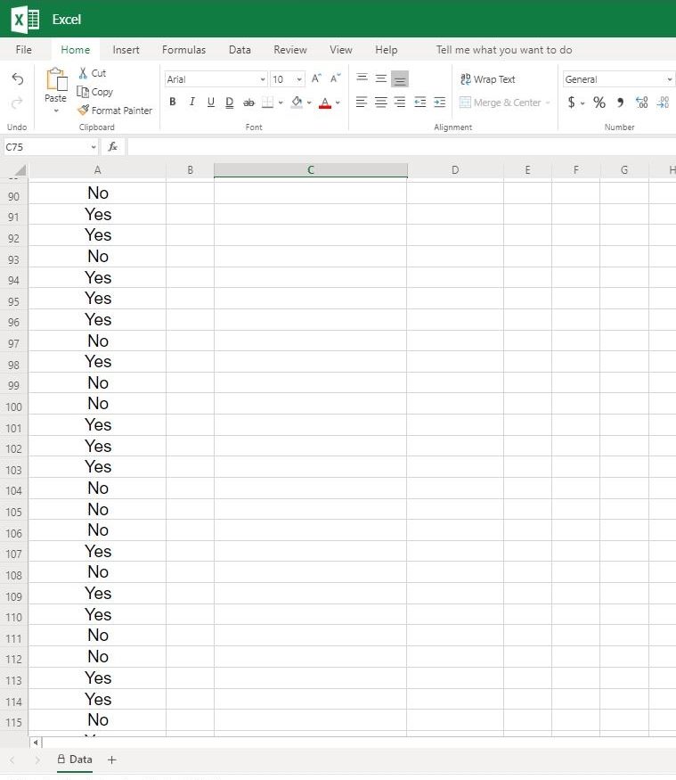 9.5 Excel Activity 1a - Hypothesis Test for Proportion (Structured) One of