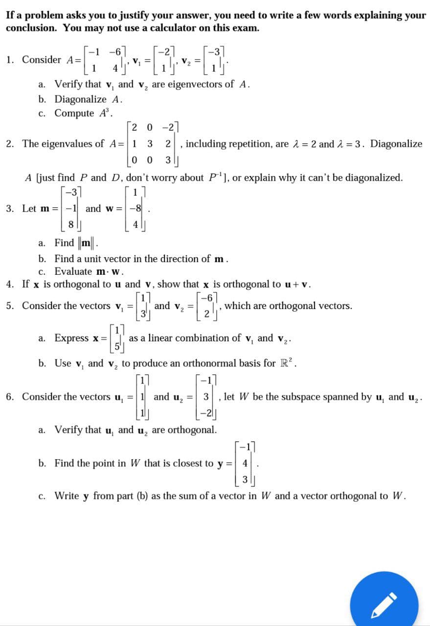 help me those hw questions If a problem asks you to justify