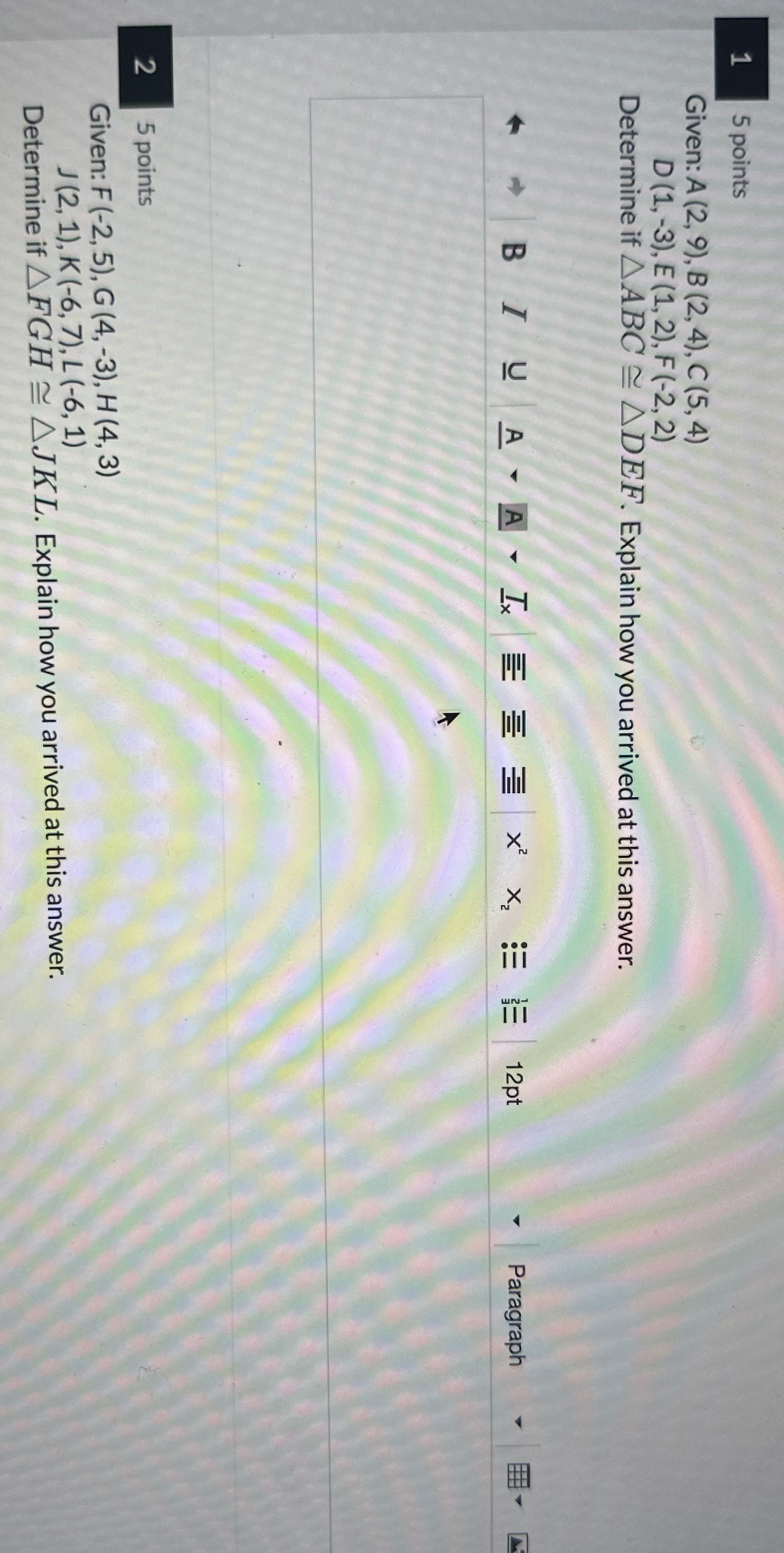 please answer both \f