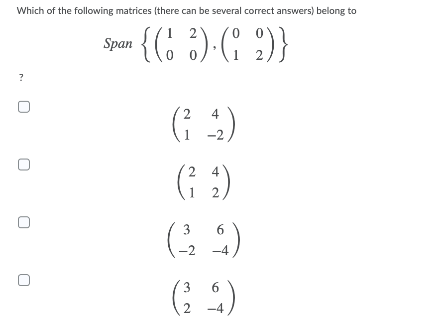 A are 11 = 0, 12 = 3, 23 = -4. 0