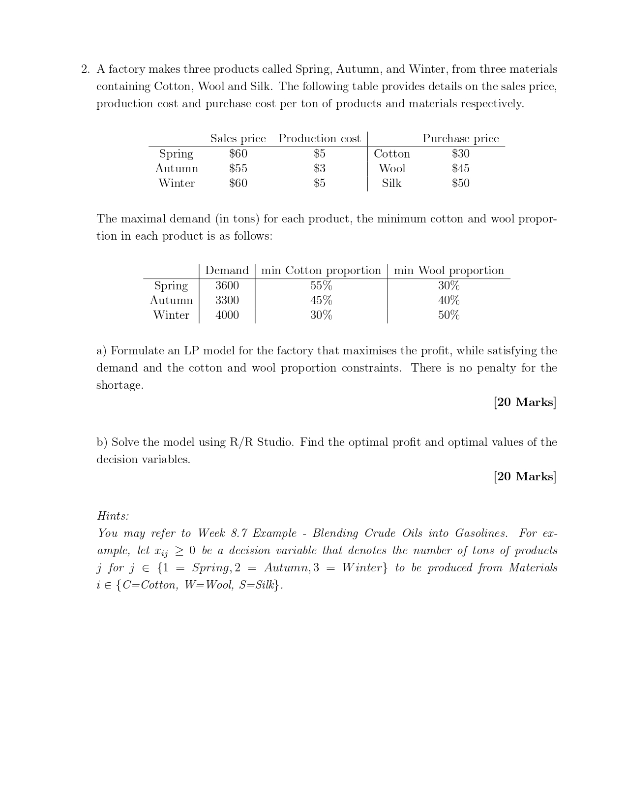 customer from mixing two different existing products A and B. The compositions