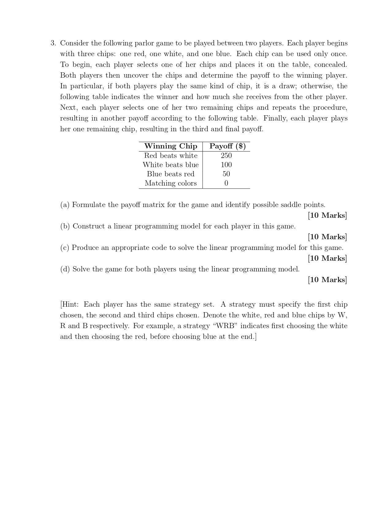 of A and B and prices ($/L) are given as follows, Amount