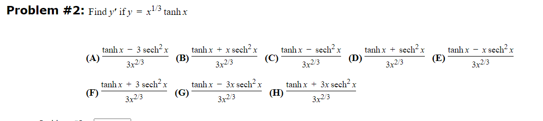  \fProblem #6: et Let f(x) = 1 + 4x . On