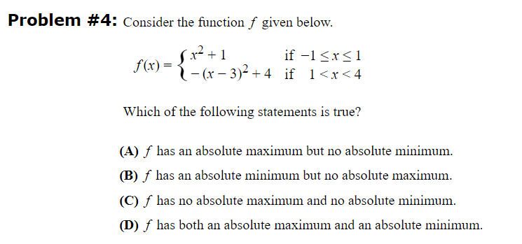 In 4) (E) (-oo, - - In 4) (F) (-oo, - -