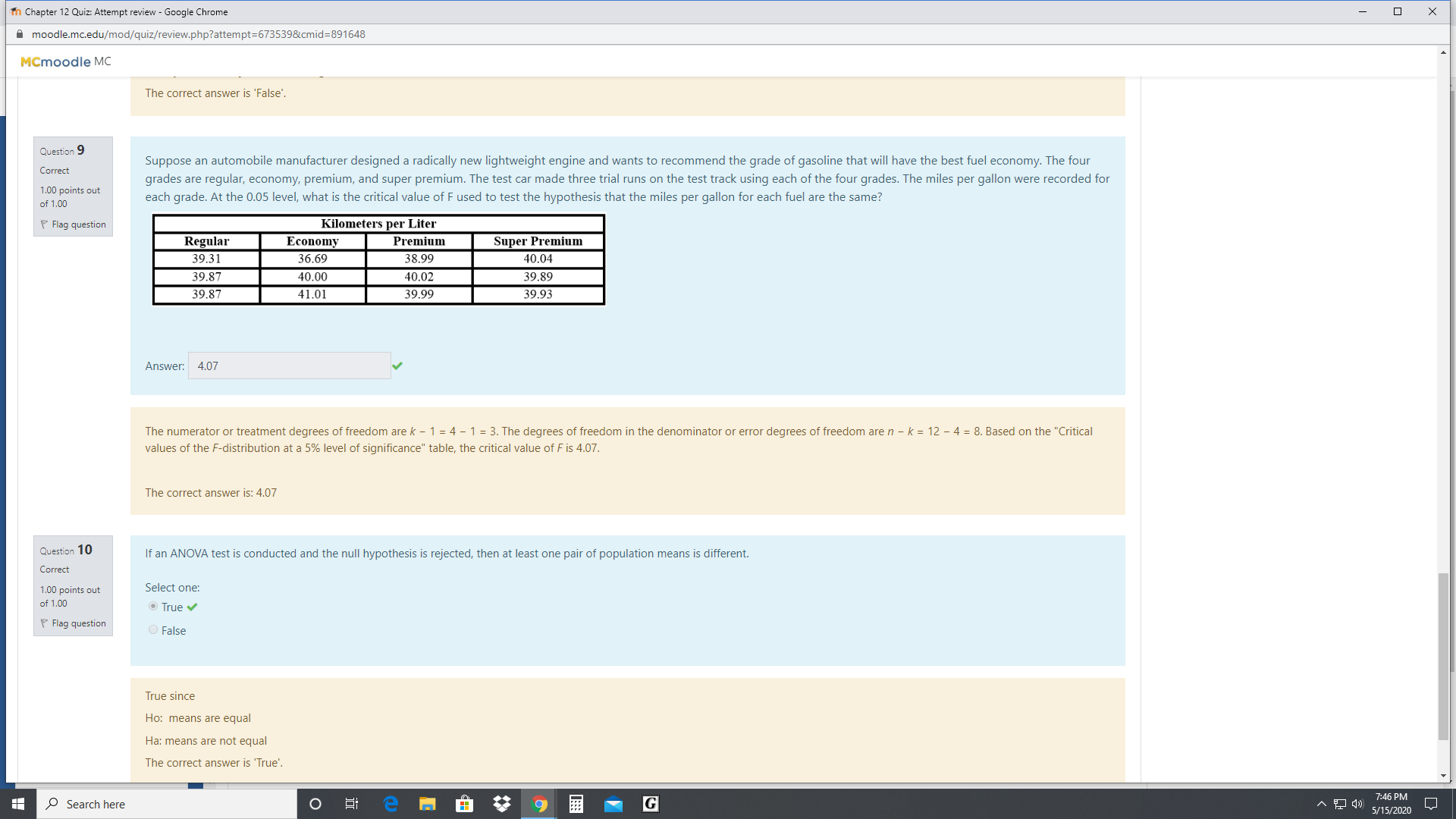 Completed on Sunday, April 26, 2020, 8:35 PM 3 4 5 6
