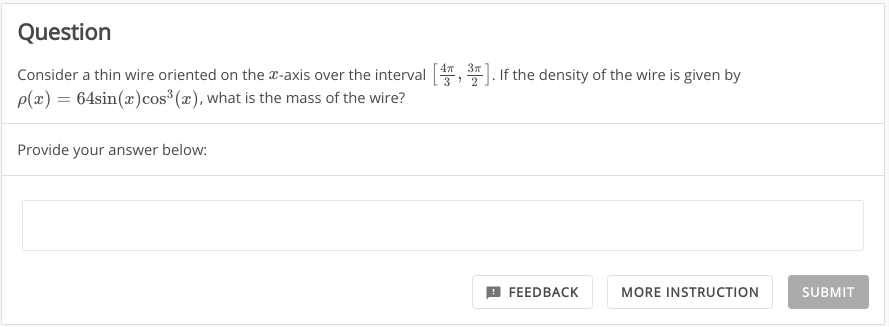  Question Consider a thin wire oriented on the -axis over the