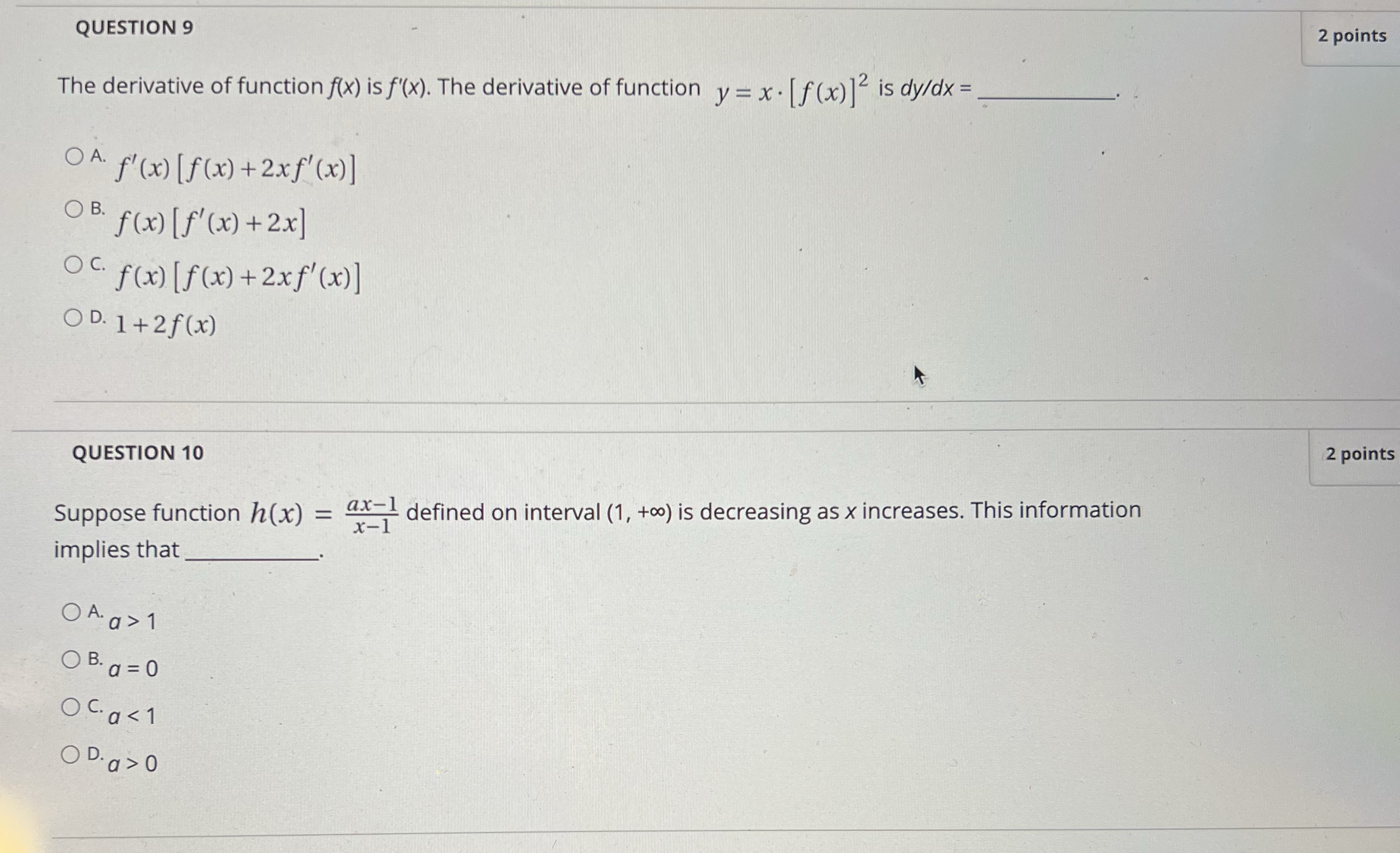 +oo). Further, f(2)=1 and f' (x) = (x -1)-2. Using the linear