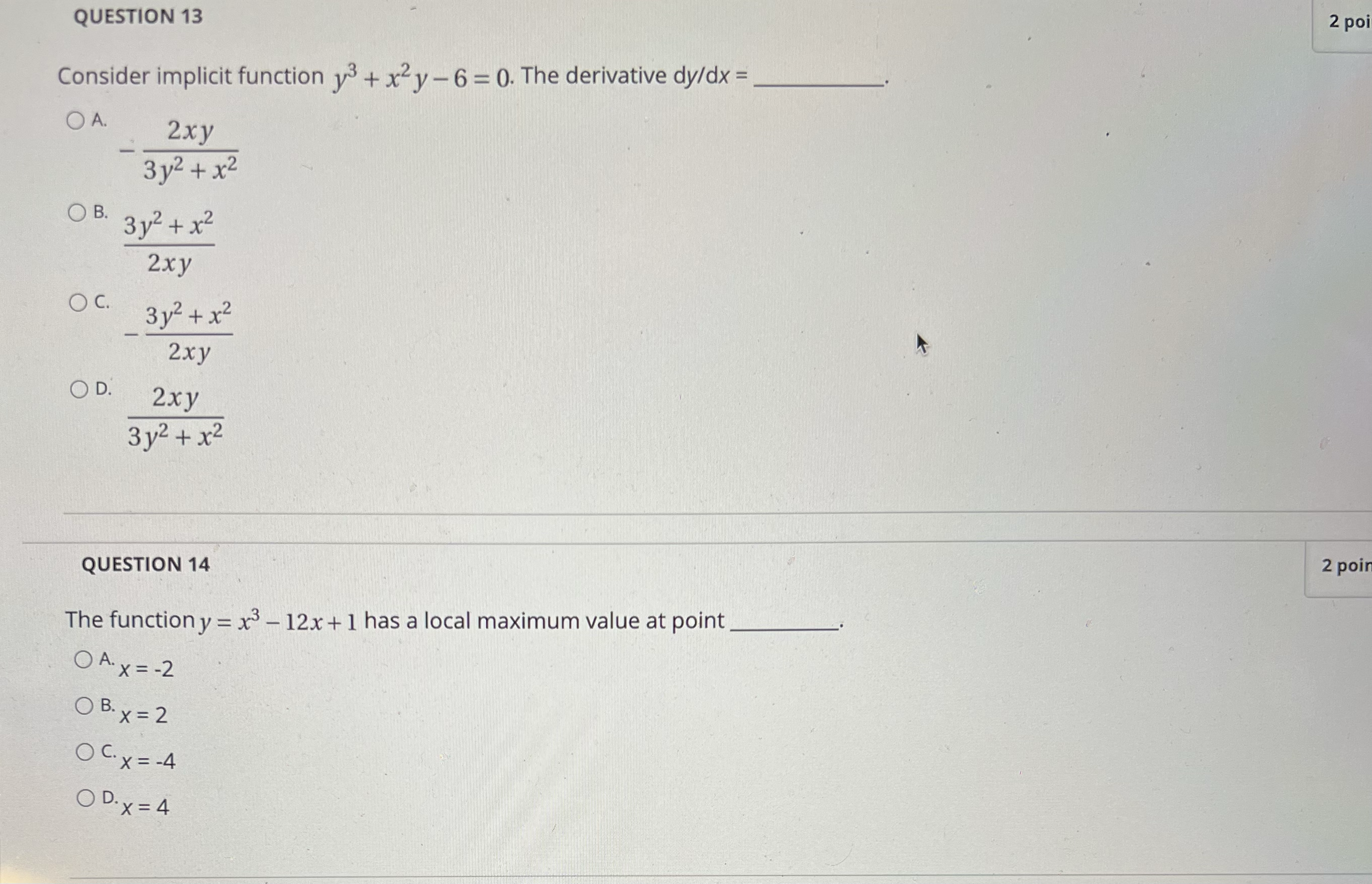 approximation of f (x) about x=2, f (3) ~ _ O A.