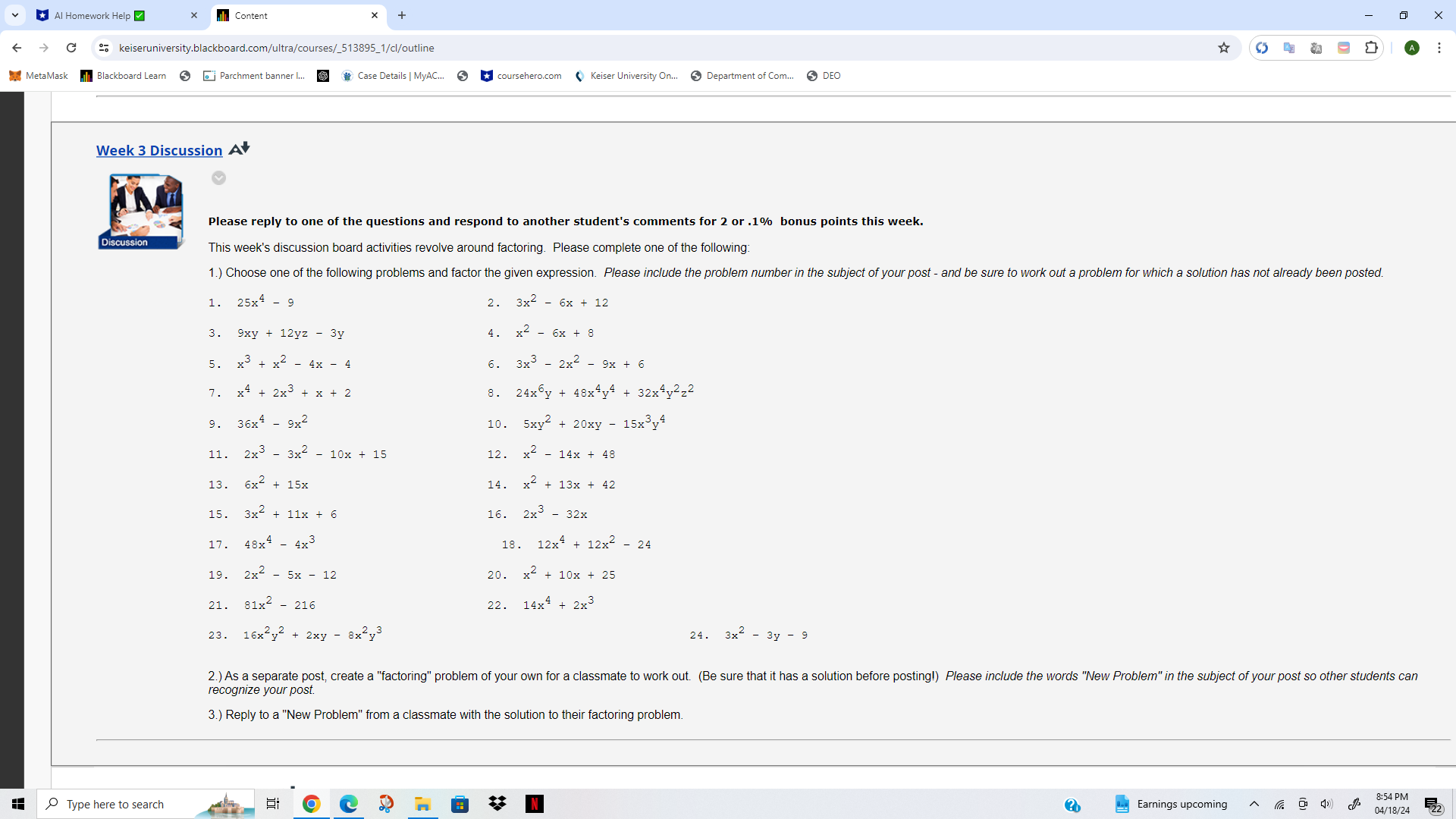 V Al Homework Help X i Content + X C 25