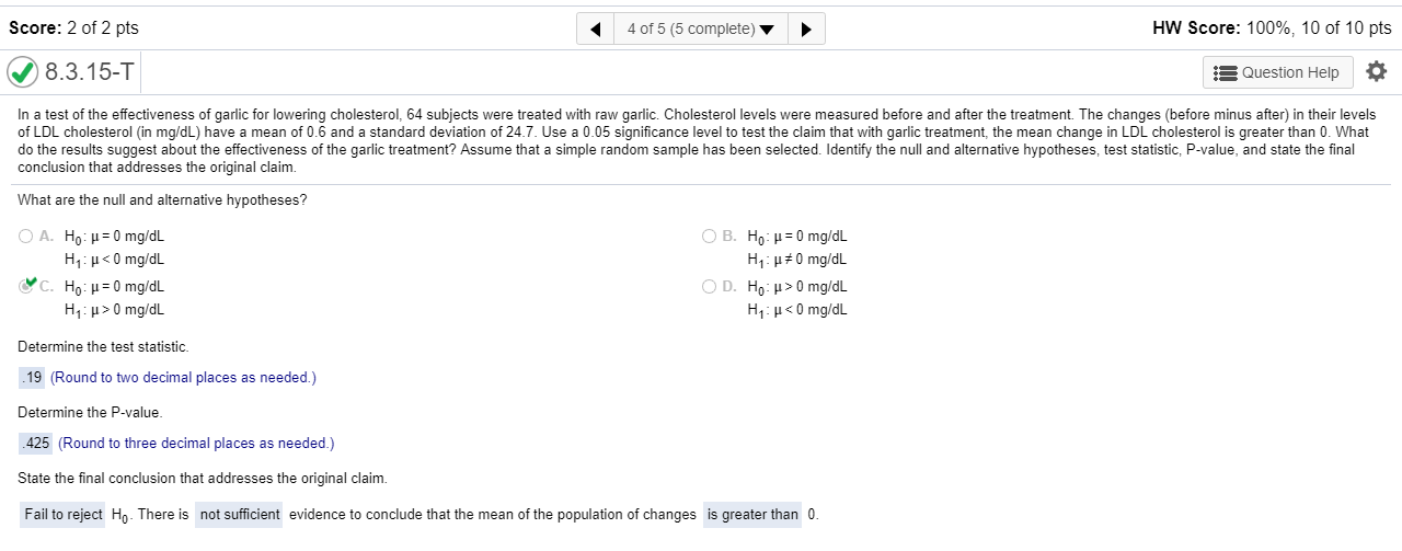 I need help with this homework3.MyStatLab Homework 5 Problem 4 (continued)Just apply