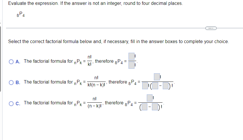  Evaluate the expression. If the answer is not an integer, round