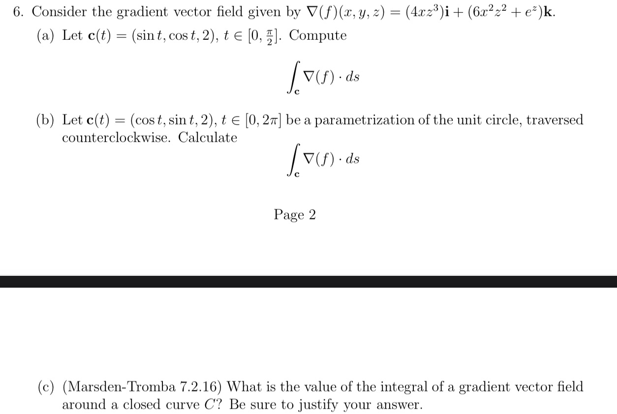  6. Consider the gradient vector field given by V(f) (x, y,