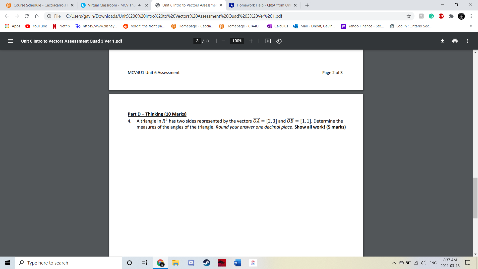 please help B Course Schedule - Cacciacarro's | x 6 Virtual Classroom