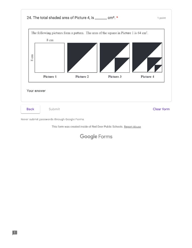 5 6 *=0 2.x X Your answer20. The equation that describes a